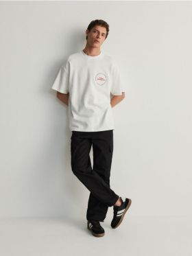 Pantaloni cargo - negru