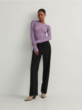 Bluza cu maneca lunga - violet