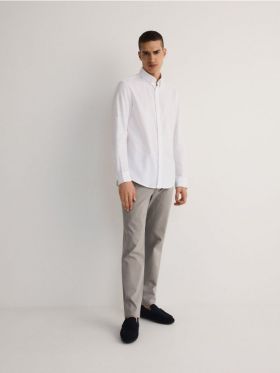 Pantaloni chino slim - gri deschis