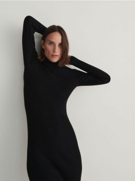 Rochie din tricot - negru