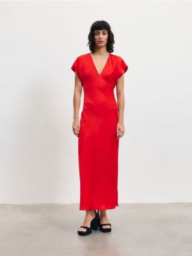 Rochie din viscoza - rosu