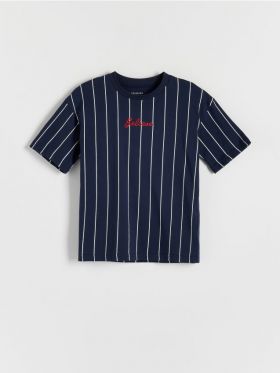 Tricou oversized in dungi - bleumarin