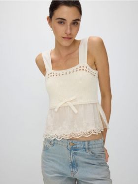 LADIES` TOP - nude