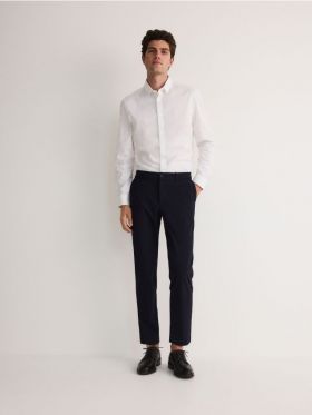 Pantaloni slim - bleumarin