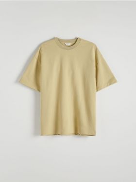 Tricou oversized uni - verde-oliv deschis