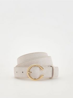 LADIES` BELT - crem