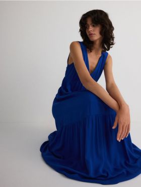 Rochie din viscoza - indigo