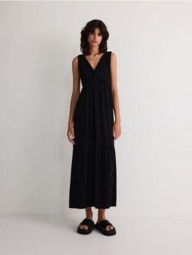 Rochie din viscoza - negru