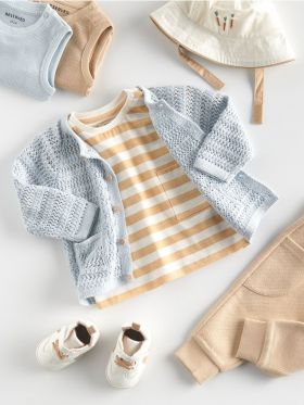 Tricou oversized in dungi - crem