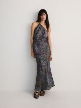 Fusta maxi cu model - indigo