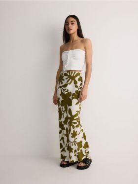 Fusta maxi - verde-oliv deschis