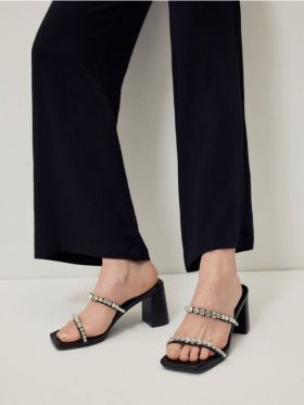 LADIES` MULES - negru