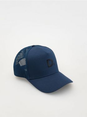 Sapca trucker, cu broderie - bleumarin