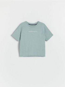 Tricou oversized - turcoaz-deschis