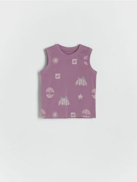 Tricou fara maneci - violet