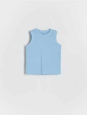 Tricou fara maneci - albastru-violet