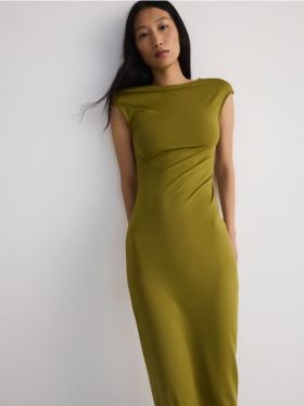 Rochie maxi - verde-oliv deschis