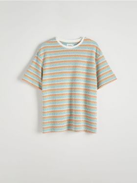 Tricou oversized in dungi - multicolor