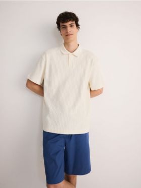 Camasa polo oversized - crem