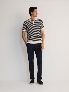 Pantaloni chino slim fit - bleumarin