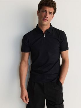 Tricou polo regular fit - negru