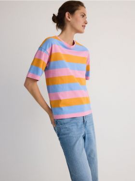 Tricou cu dungi - multicolor