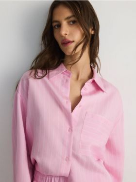 LADIES` SHIRT - roz-pastel