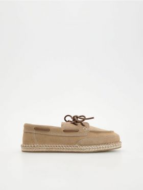 Espadrile din piele - bej