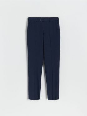 Pantaloni slim la dunga - bleumarin