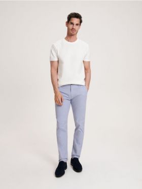 Pantaloni chino slim - albastru-deschis