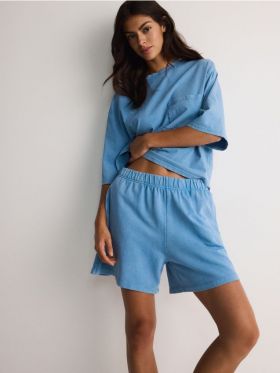 LADIES` SHORTS - albastru-deschis