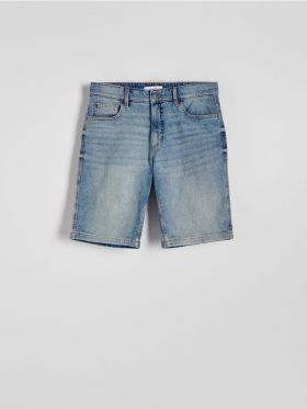 Pantaloni scurti din denim regular - albastru