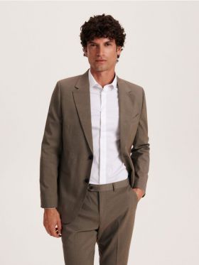 Sacou slim fit - cafeniu