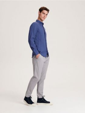 Pantaloni carrot slim - gri-inchis