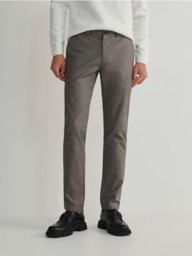 Pantaloni chino slim - gri-neutru