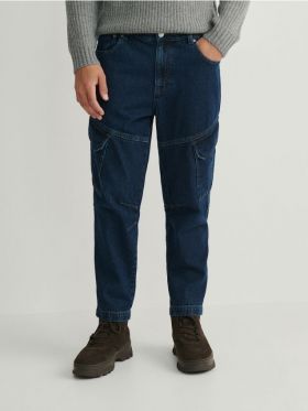 Blugi cargo - bleumarin