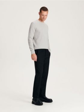 Pantaloni chino slim - negru