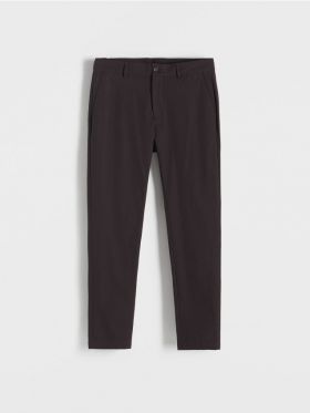 Pantaloni slim - violet-metalizat