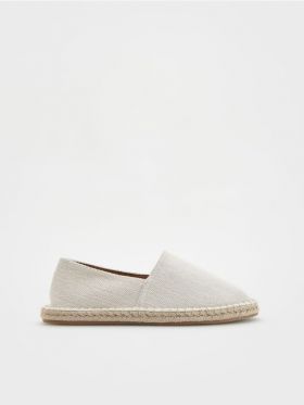 Espadrile din bumbac - bej