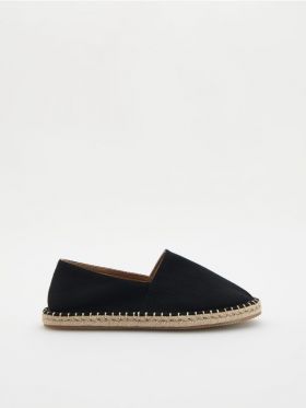 Espadrile din bumbac - negru