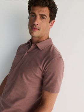 Tricou polo regular fit - mov