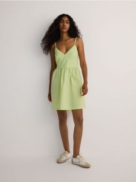 Rochie mini - verde-pal