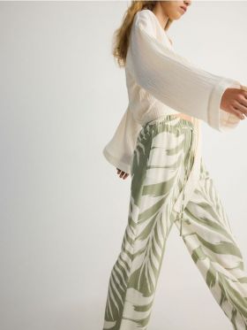 LADIES` TROUSERS - verde-pal