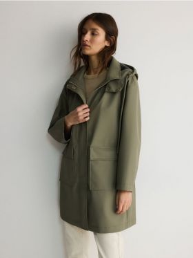 LADIES` COAT - verde-prafuit