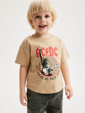 Tricou AC/DC - bej