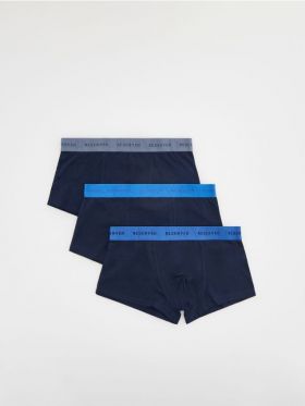 Set de 3 perechi de boxeri classic - bleumarin