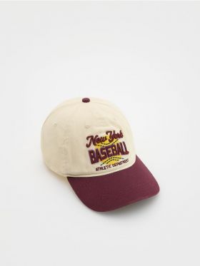 Sapca de baseball din bumbac - crem