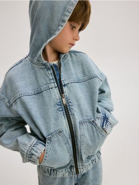 Geaca oversized din denim - albastru