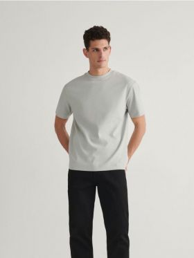 Tricou boxy - gri deschis