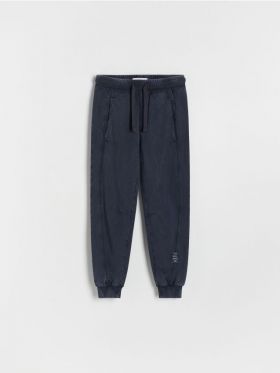 BOYS` TROUSERS - Albastru metalizat